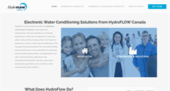 Desktop Screenshot of hydroflowcanada.com